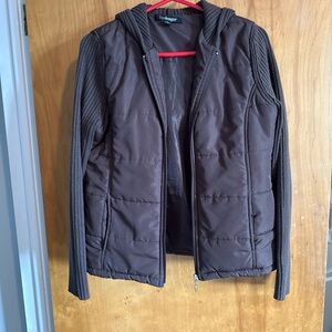 By Design Brown Knit Jacket